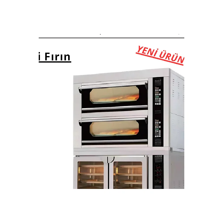 İki Katlı Taş Tabanlı Elektrikli Fırın 6 Tepsi