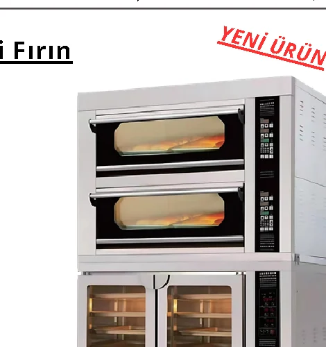 İki Katlı Taş Tabanlı Elektrikli Fırın 6 Tepsi