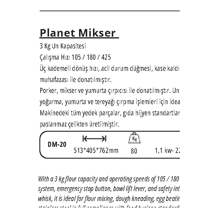 Planet Mikser 20 Litre