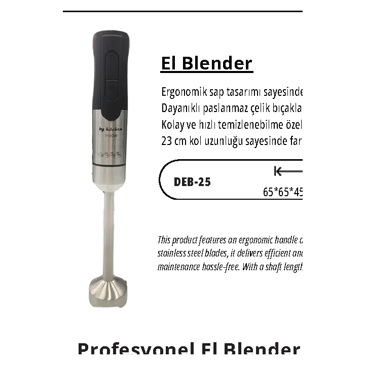 Profesyonel El Blender