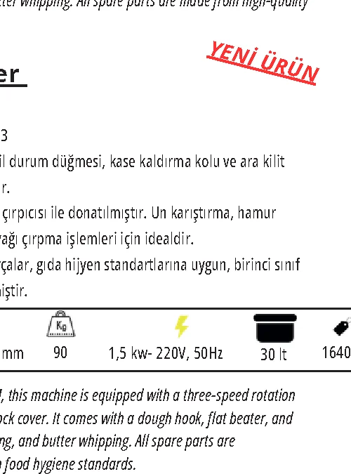 Planet Mikser 30 Litre