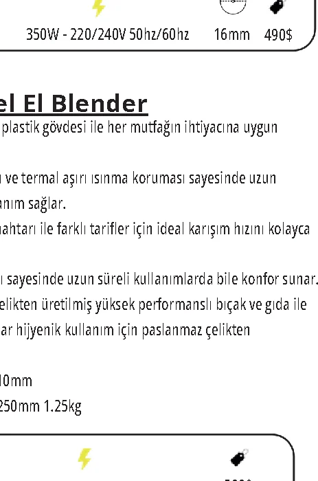 Profesyonel El Blender