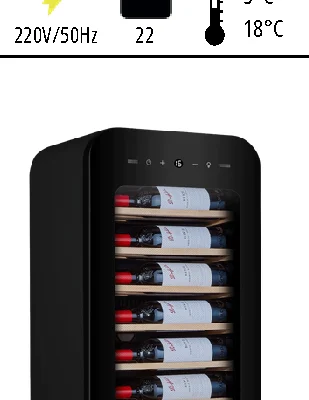 Şarap Dolabı 22 Şişe Beyaz WC-22W1